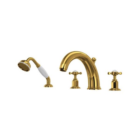 Rohl Edwardian 4-Hole Deck Mount Tub Filler U.3249X-ULB
